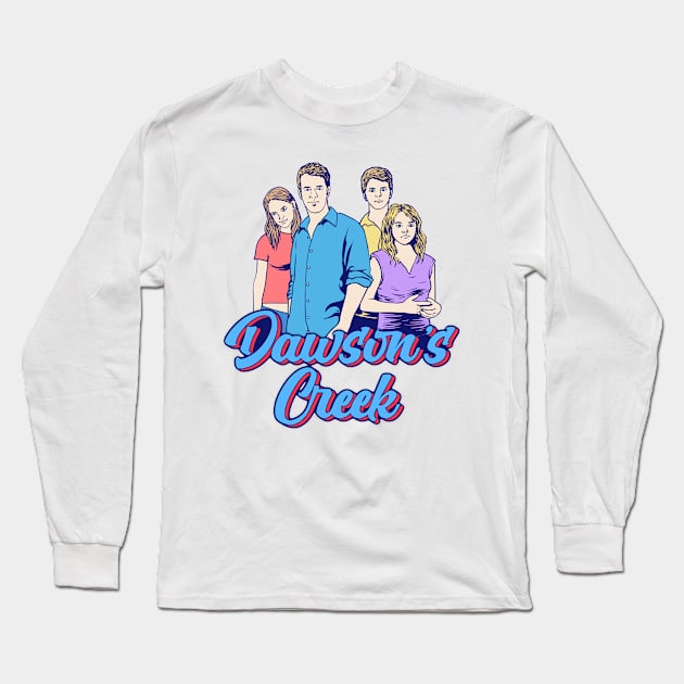 Retro Dawsons Creek Cast Long Sleeve T-Shirt by notajellyfan